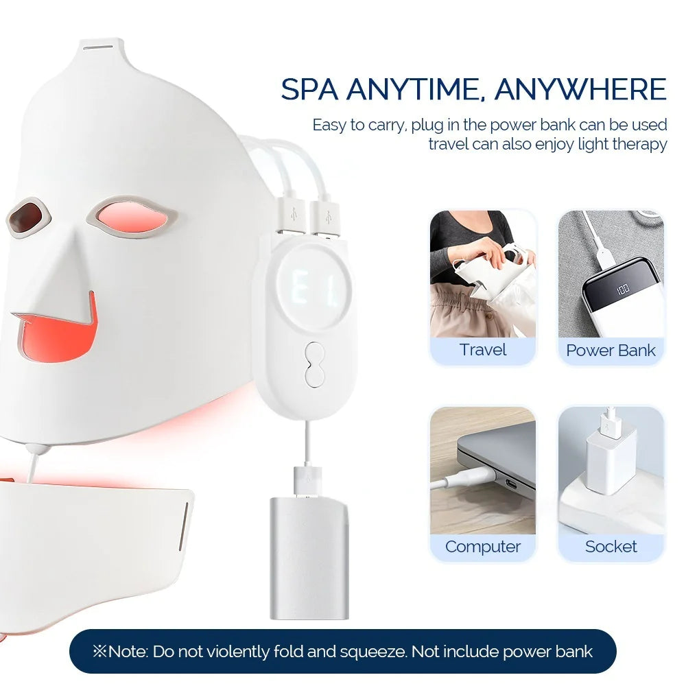 Tresly 7-Color LED Silicone Face Mask – Skin Rejuvenation & Acne Treatment