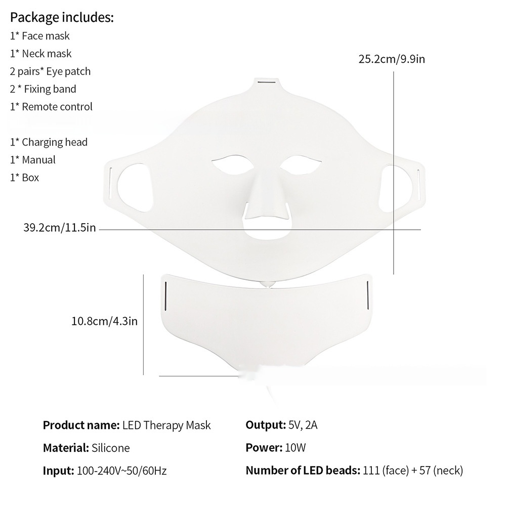 Tresly 7-Color LED Silicone Face Mask – Skin Rejuvenation & Acne Treatment
