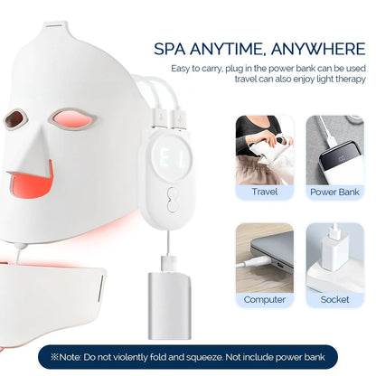 Tresly 7-Color LED Silicone Face Mask – Skin Rejuvenation &amp; Acne Treatment
